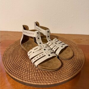 Natural Soul Antigua Cream Gladiator Sandals